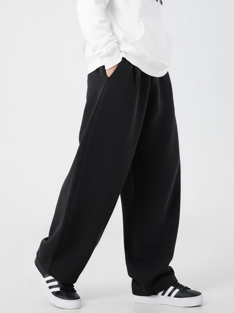 Streetwear Casual Pants With Thickened Polyester Fabric For Youth Lounge Comforts