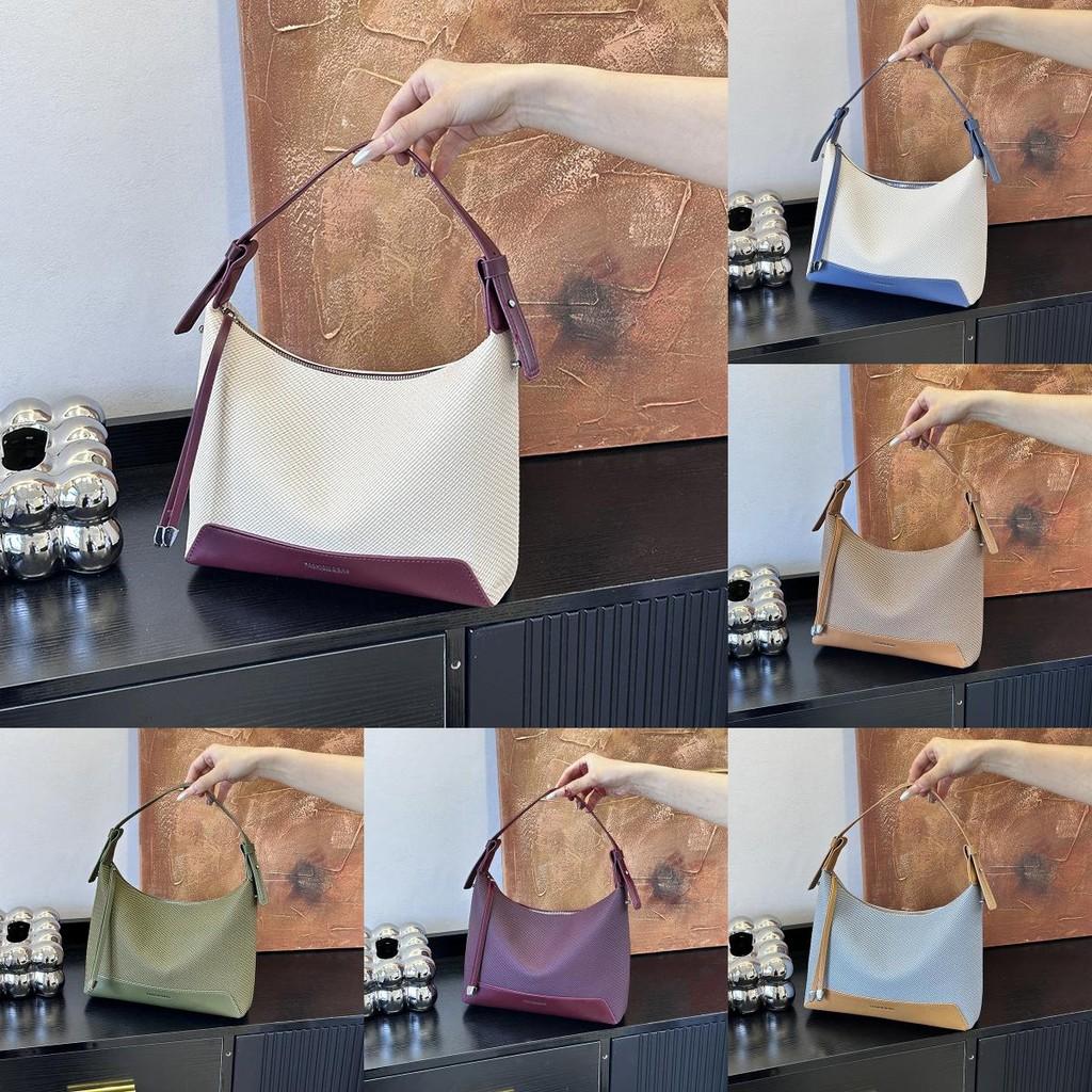 Splicing Color Handbag Bucket Single Shoulder Crossbody Bag Women Gift Fashion