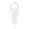 Beautiful Long Fringe Necklace Elegant Imitation Pearls Clavicle Chain Accessory Jewelry For Everyday Wear