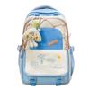 Schoolbag high value female high school student schoolbag macaron contrasting colors cute versatile backpack large capacity college style backpack 