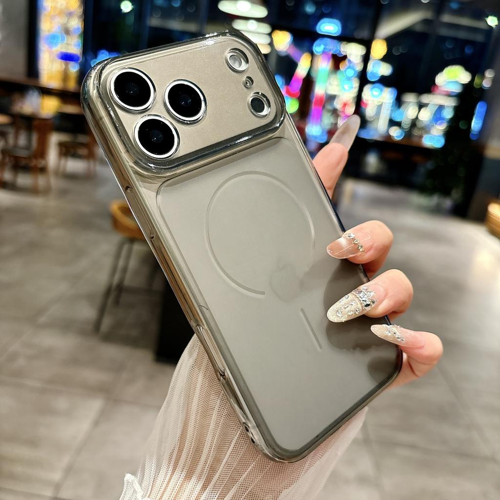 MagSafe Compatible Clear TPU Phone Case with Large Camera Bump Protective Cover for iPhone