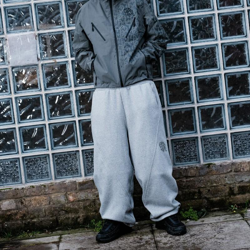 Mertra Męski Zestaw Bluza i Spodnie Dresowe Retro Luźny Krój Haftowany Streetwear Casualowy Zestaw 2-częściowy