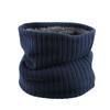 Double-Layer Collar Scarf Winter Neck Gaiter Circle Loop Scarves Fleece Lined Scarf Neck Warmer