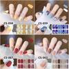 14 Nails Simple Waterproof Nail Wraps Full Cover Nail Stickers Firm And Not Easy To Fall Off Multi Color Nail Art For Women'S D
