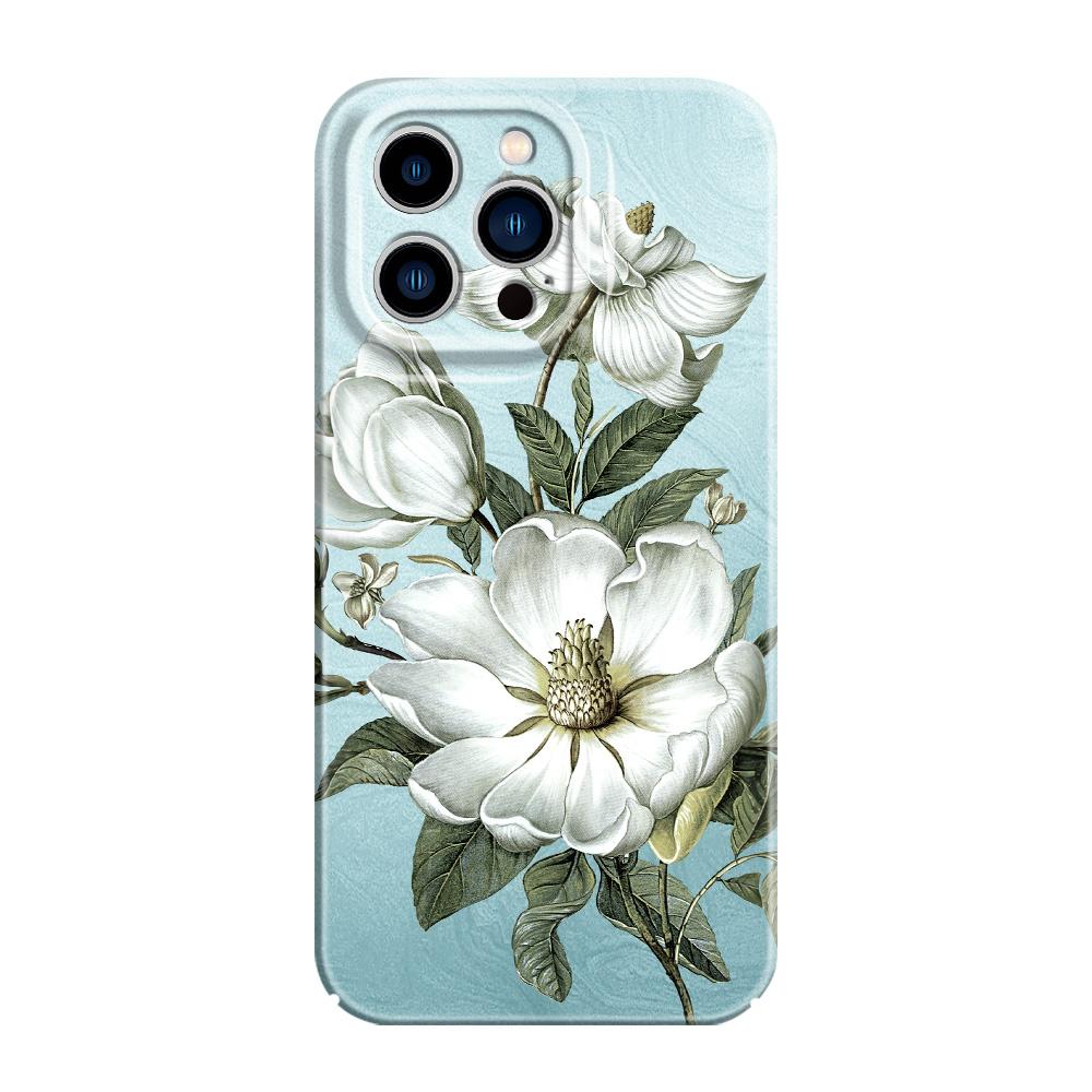 Gorgeous Magnolia Phone Case For iPhone 13 12 11 7 8 6 6S Plus Pro Max Mini X XS XR SE 2020 2022 Film Hard Cover