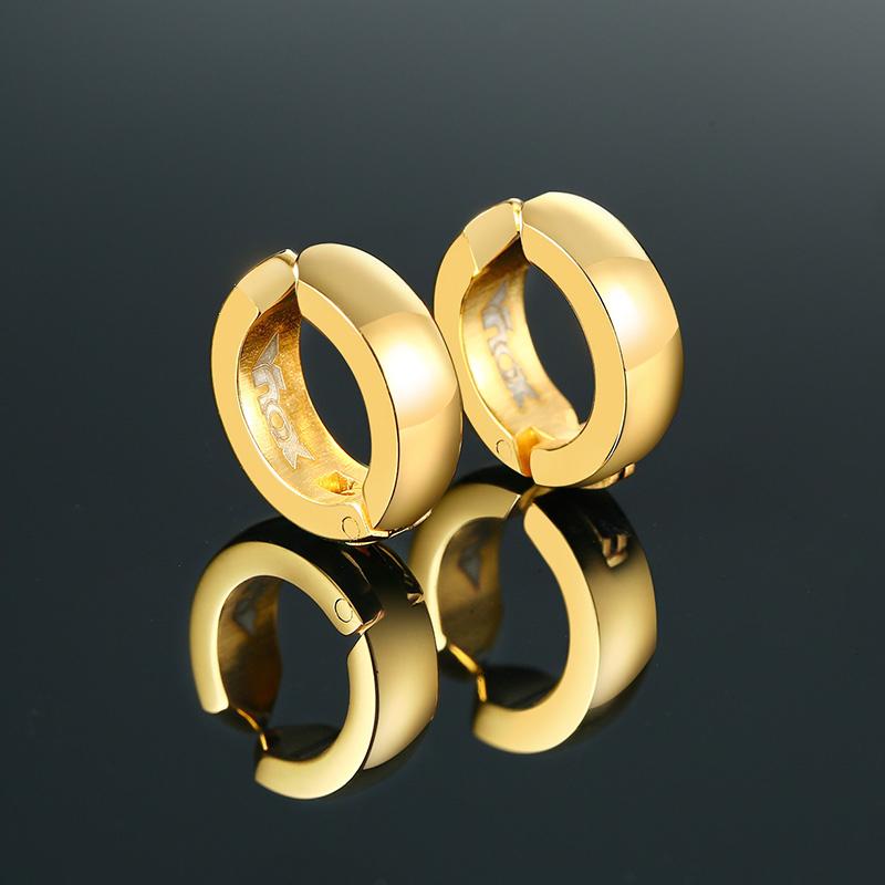 

Vnox Small Huggie Earrings for Men Women Stainless Steel Hoop Earrings Casual Punk Metal Clip No Earring Hole Need Anti Allergy