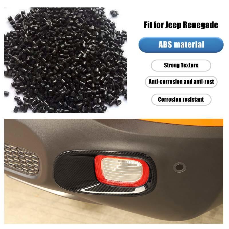 Zadní kryty do mlhy Pouzdro světla ABS Světelná dekorace pro Jeep Renegade 2016 nahoru Exteriérové ​​příslušenství , ABS plast