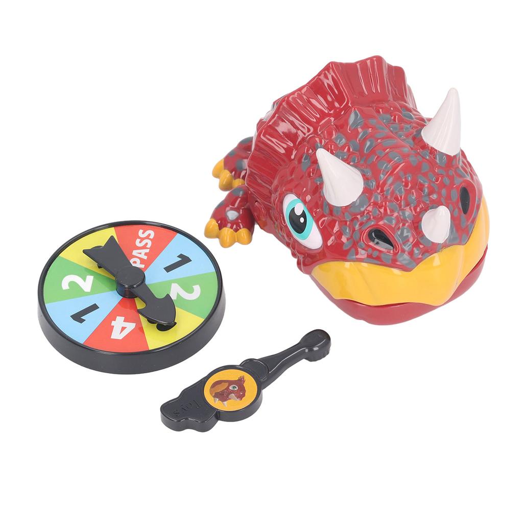 Finger Biting Prank Toy Dinosaur Shaped Interesting Interactive Press Teeth Funny Game for Kids Red