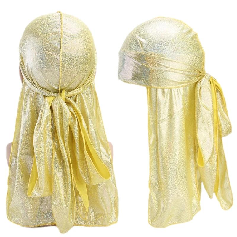 Unisex Adult Satin Long Tail Doo Rag Durag Bandanas Cap Pirate Hat Turban Men Hip Hop Headband Biker Headwrap Women Headwear