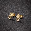 Stainless Steel Lizard Stud Earrings for Women – Simple, Exaggerated Animal Ear Accessories