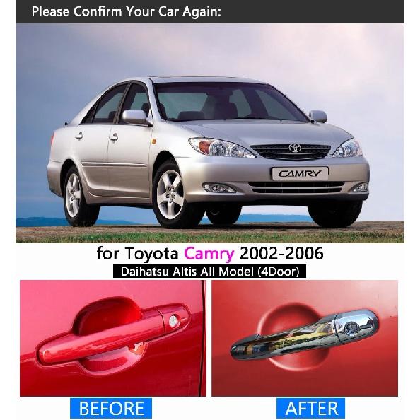Chrome Handle Cover Trim for Toyota Camry 30 XV30 2002 2003 2004 2005 2006 Daihatsu Altis Accessories Stickers Car Styling