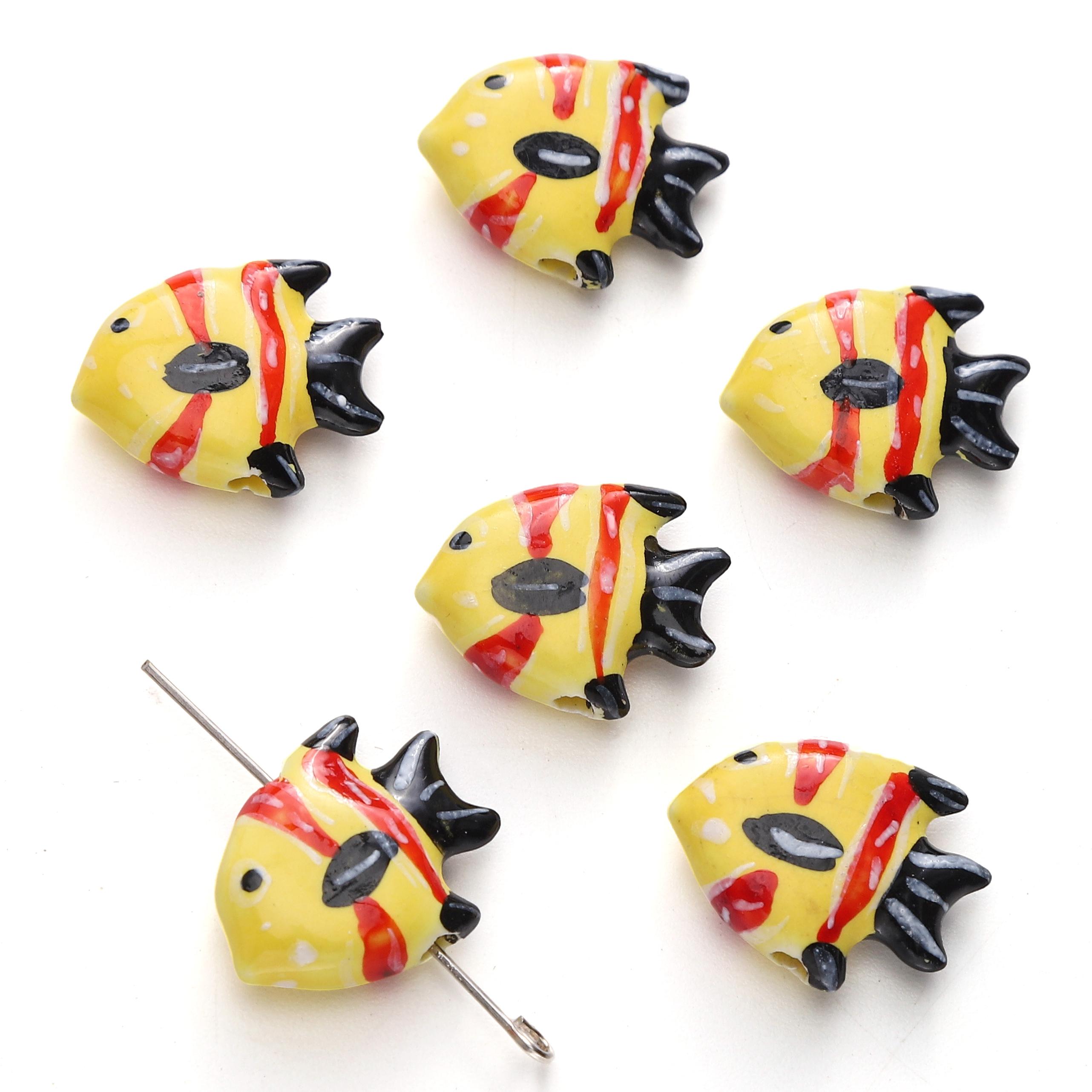 

Ручная работа Красочные Керамические Бусины-Подвески в Форме Рыбок Фарфоровые Разделительные Бусины для Браслетов Ожерелий DIY Изготовление Ювелирных Изделий 01