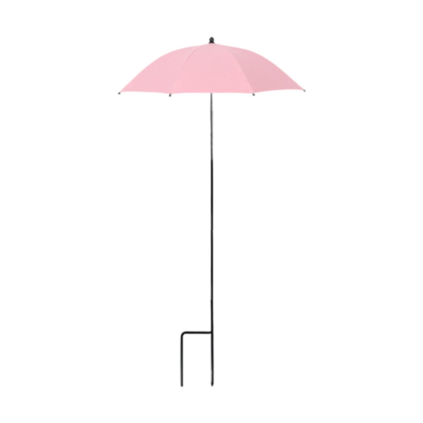 Outdoor Plant Umbrella Lightweight Sunshade Cloth Canopy Versatile Plant Cover Sturdy Sunshade Umbrella for Yard Flowers Potted розовый