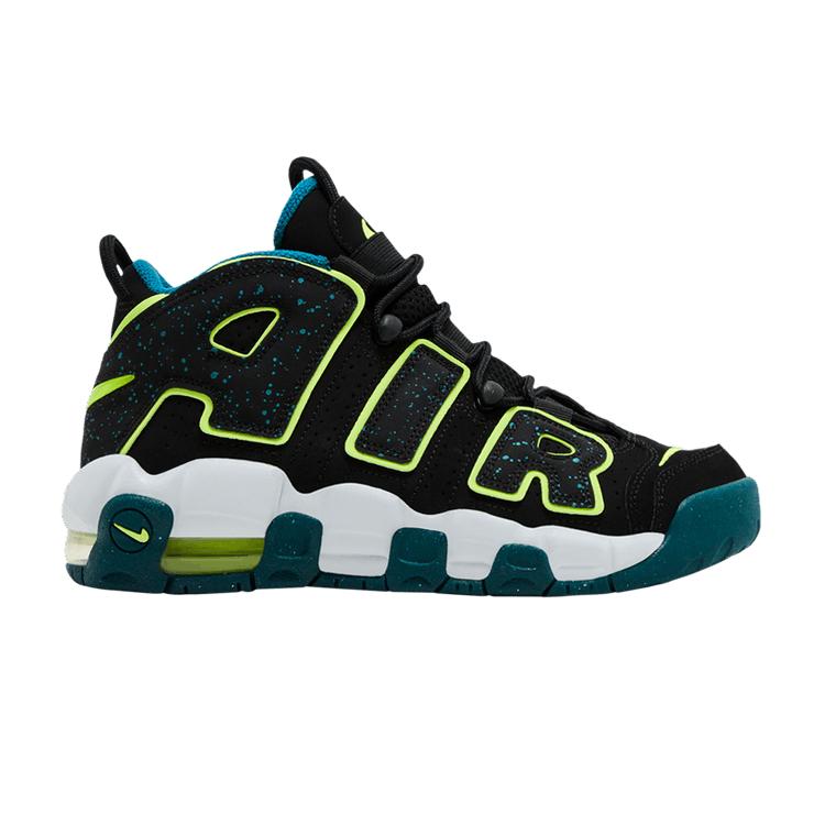 Nike Air More Uptempo GS Black Geode Teal 36.5