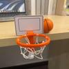 Desktop Basketbalring met Zelfklevende Bevestiging Stressverlichtend Vingerbasketbal Set