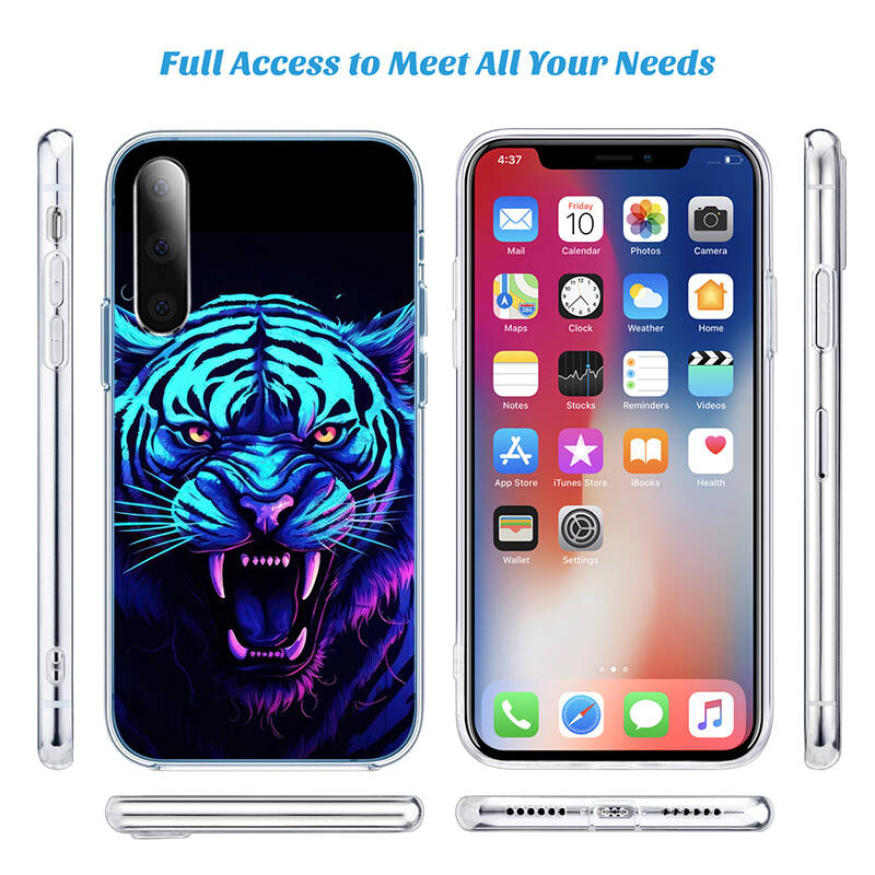 Animal Tiger Phone Case for Motorola Edge 20 30 S30 40 50 Fusion Lite Plus Pro Ultra Neo One Action Zoom Hyper Power Macro Vision