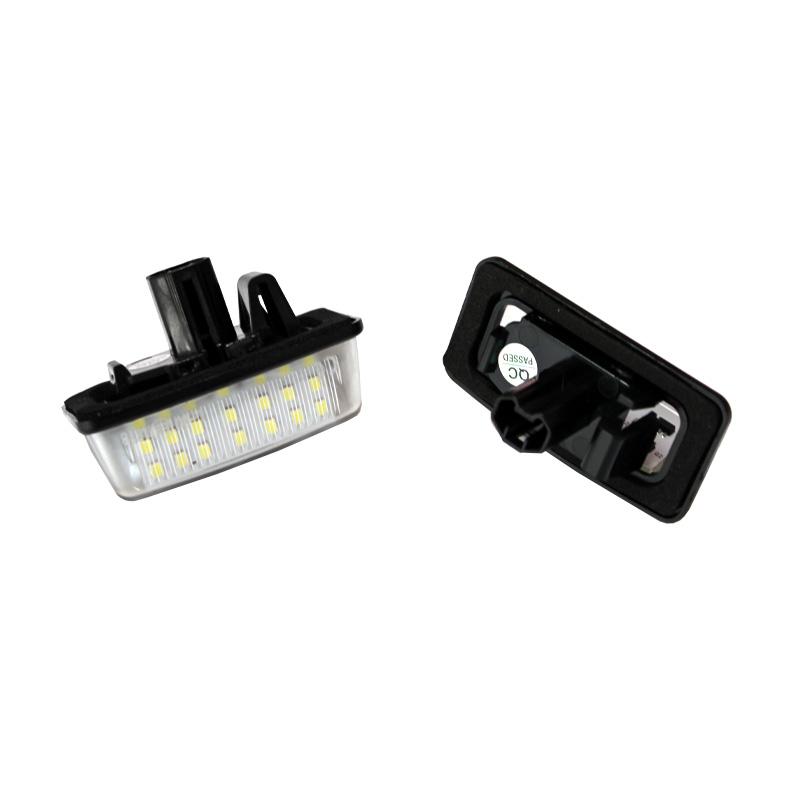 For Toyota Corolla E11 Crown S180 Starlet EP91 Vios Previa ACR50 GSR50 18-SMD Led License Plate Lights Auto Parking Tag Lamps