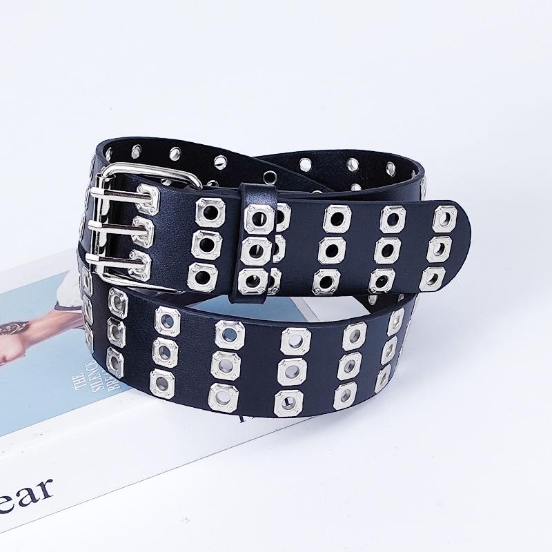 Black Rivet Women's Belt Women's Accessories Decorative Skirt Jeans Belt