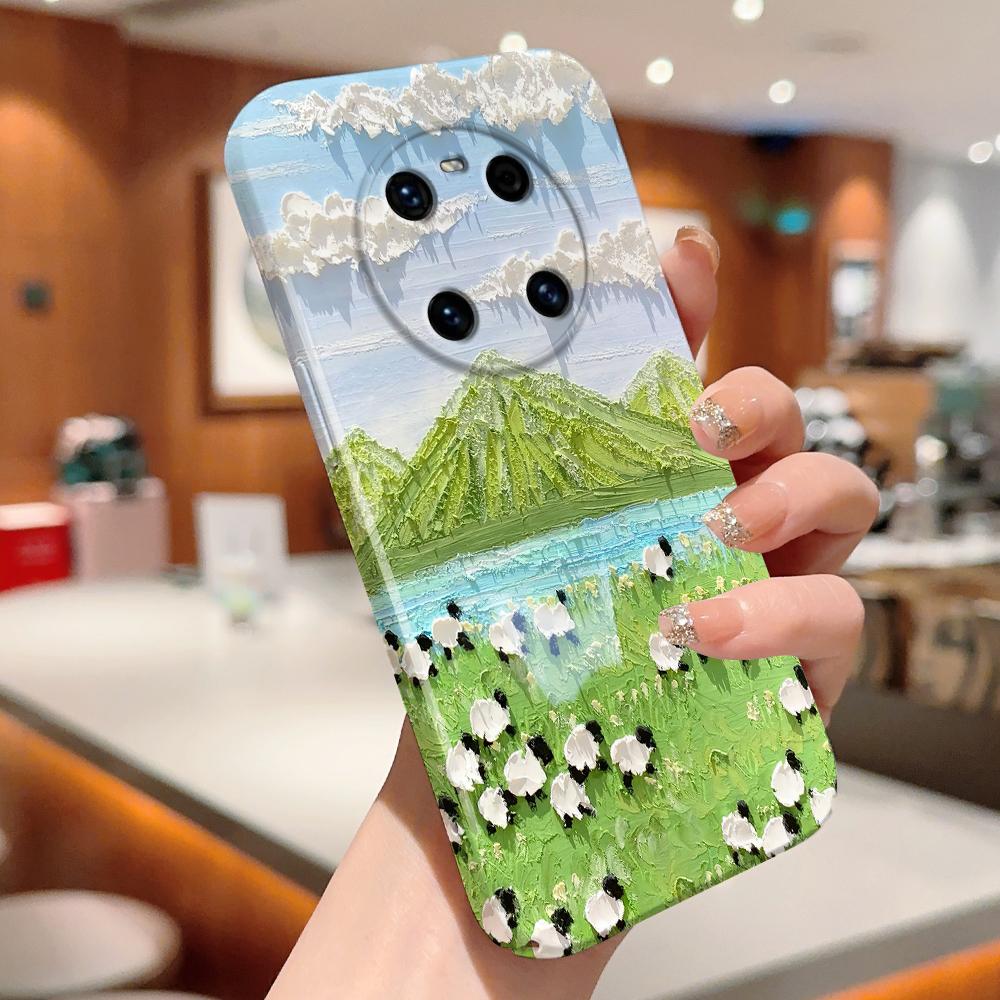 All-inclusive Film Handyhülle Cartoon Mode Design Hartschale Vollständige Abdeckung Kameraschutzhülle für iPhone Huawei Honor Vivo Google