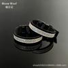 Luxury Velvet Dog Collar With Shiny Rhinestones Small Medium Large Dogs Schnauzer Whippet Dachshund Chihuahua