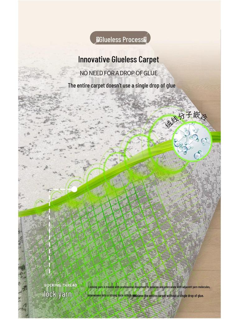 Waterproof Italian Luxury Minimalist Rug for Living Room, Bedroom, or Sofas