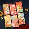 6pcs Chinese Style 2025 Snake Year Red Envelopes Traditional Money Packet  Celebration Party