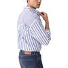 Levis Loose Comfortable Casual Striped Collar Long Sleeve Shirt Men Shirts Blue White 003MX-0000