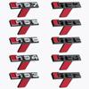 3D RS3 RS4 RS5 RS6 RS7 RS8 Badge Car Front Grille Emblem Auto Accessories For Audi Sline Quattro RS S TT A1 A2 A3 A4 A5 A6 A7 A8