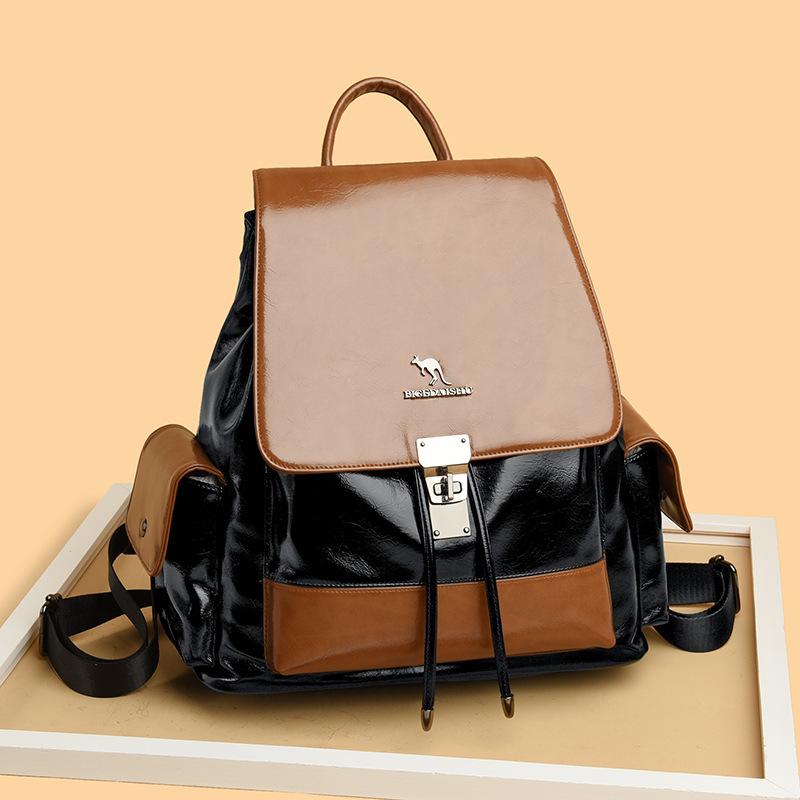 Dual-shoulder Backpack, Fashionable and High-end Travel Bag, Simple and Large-capacity Student Schoolbag