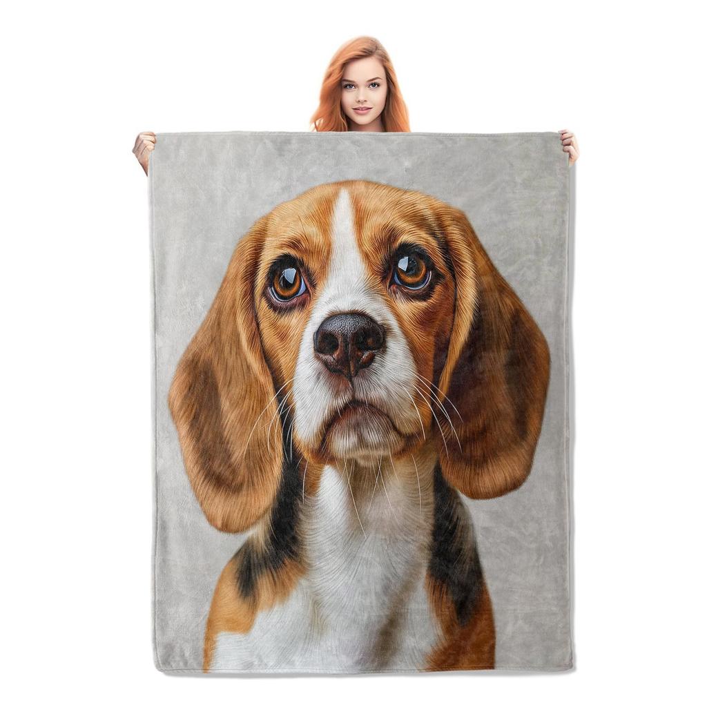 Beagle Blanket Cartoon Dog Flannel Blanket Sofa Blanket Suitable For Children Teen Adult Gift Blanket
