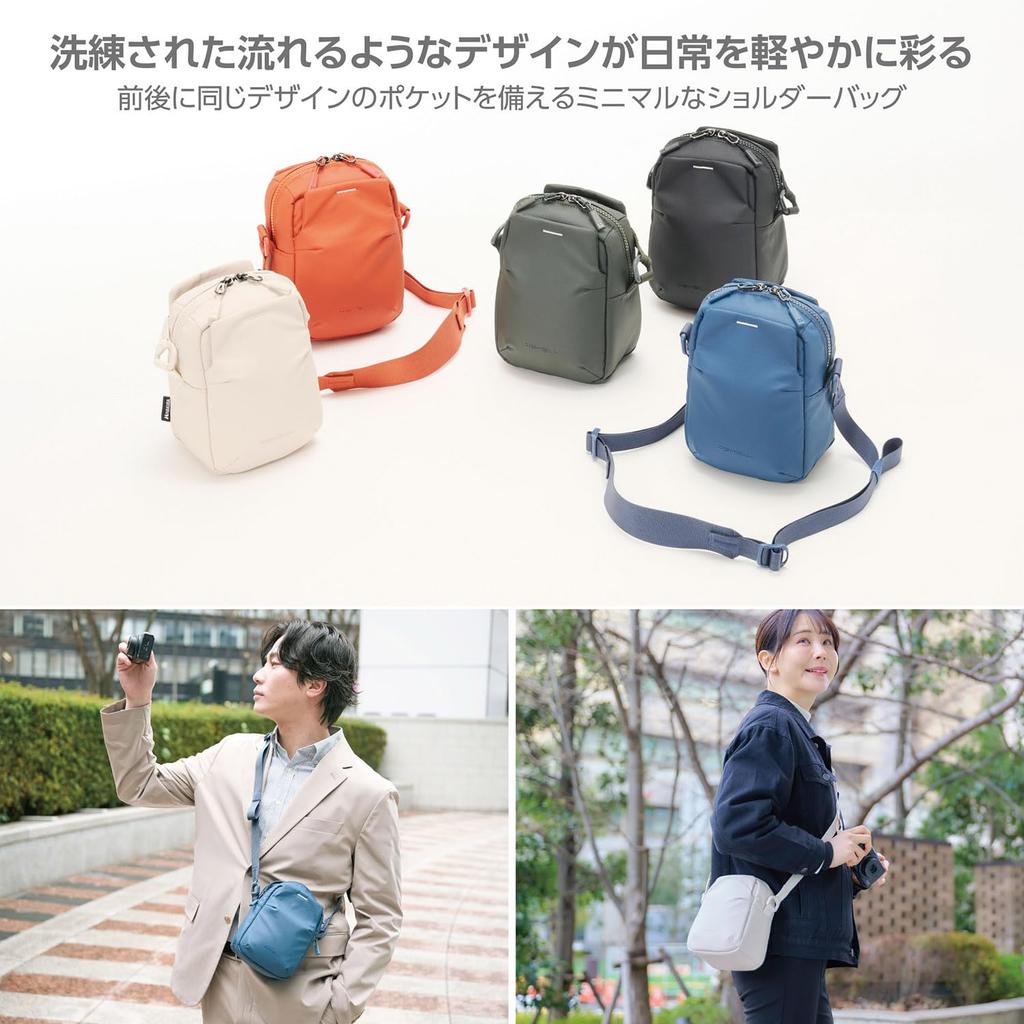 Hakuba Camera Bag Plus Shell Stream Shoulder Pouch AZ Black Water-Resistant Lightweight Everyday Use AMZSP-STSPBK 4977187005967