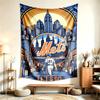 New York Mets (14) Wandteppich Geeignet Für Die Dekoration Von Häusern Wohnheimen Und Schlafzimmern Weich Anzufassen Und Ein Perfektes Geschenk Für Freunde Und Familie