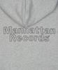 Manhattan Records Mr Line Logo Zip Up Hoodie - Gray