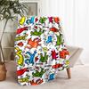 1pc Blanket Keith Haring Ascending2 Print Design, Lightweight Blanket for Sofa, Bed- Soft &Warm, Gift for All Seasons like Christmas, Halloween