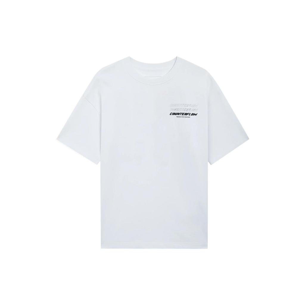 Li Ning CF Printed Comfortable Casual Versatile Short Sleeve T-Shirt Unisex Tops AHSS935-4