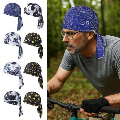 Quick Dry Bandana Hat Lightweight Cycling Cap Multi-Functional Sun Protection Cap Running