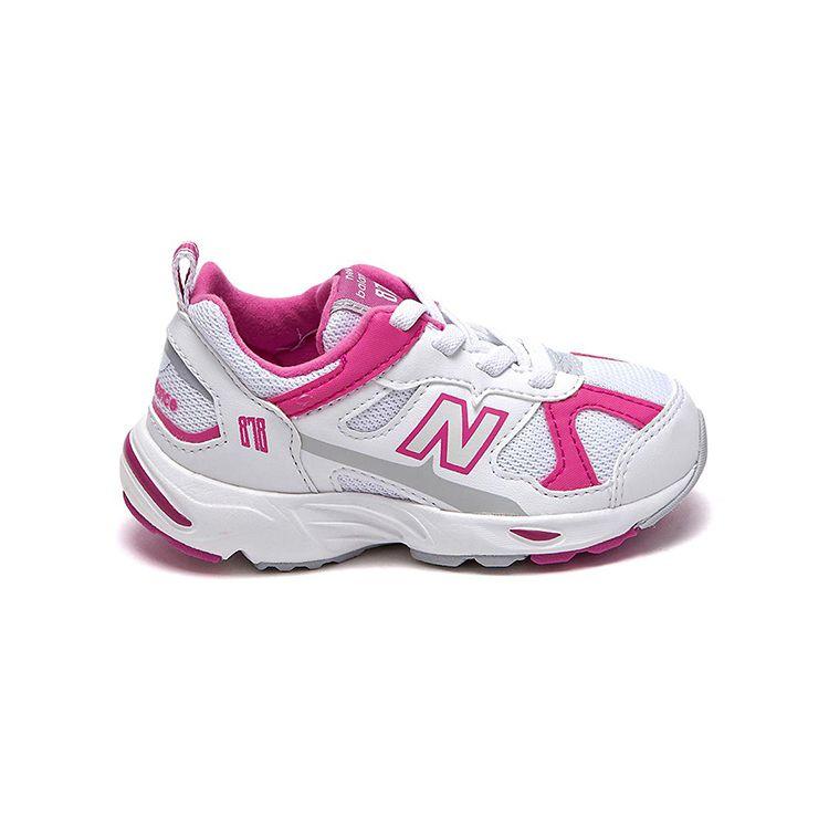 New Balance Nb 878 Casual Comfortable Low-Top Walking Shoes Baby Shoes Pink White IV878AE
