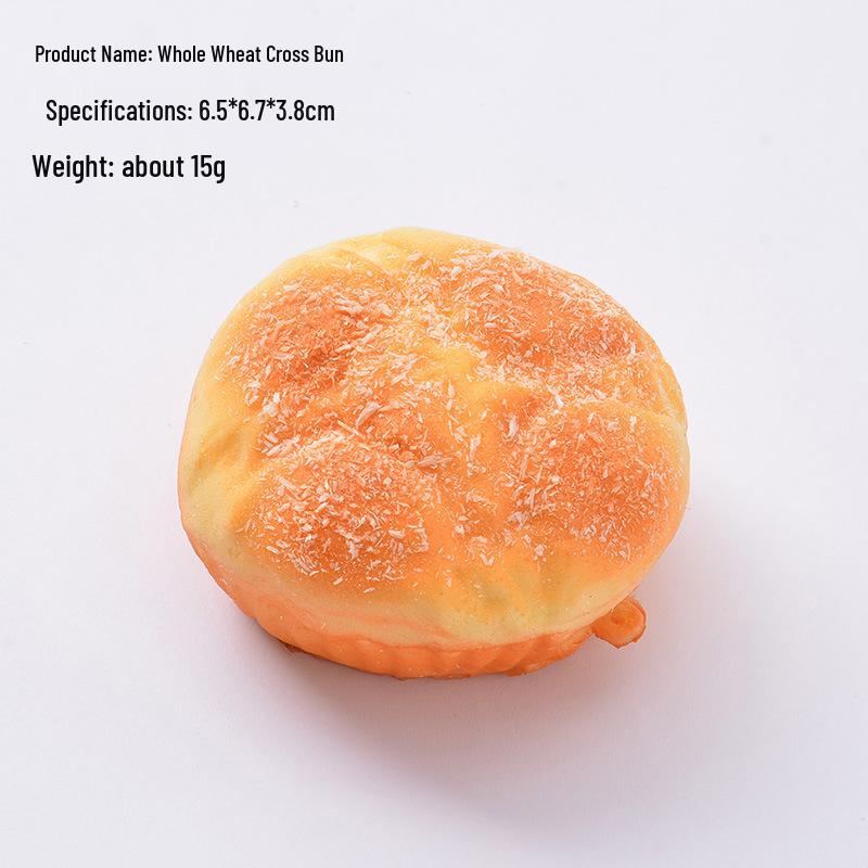 PU Slow Rebound Bread Squeeze Toy - Soft Fragrant Fake Cake for Decompression and Photography Props