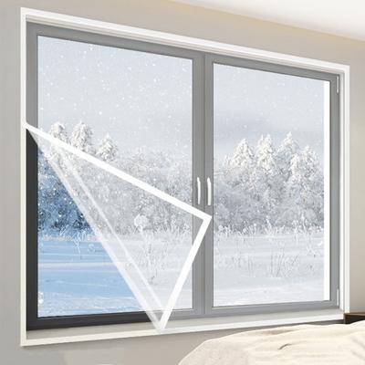 Winter Insulated Curtain Transparent Thermal Curtain Window Screen Self-Adhesive Window Protector Window Tarpaulin Keep Warm Cold And Windproof