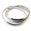 Silver Wedding Band 'Trio' (rhodium) - 3 Mm
