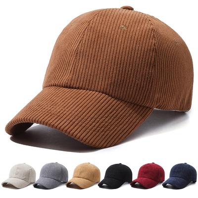 Autumn Winter Women Corduroy Baseball Cap Solid Color Cap Warm Baseball Cap Peak Cap Outdoor Sports Cap
