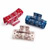 Acrylic Cashew Pattern Hair Clip Paisley Print Hair Claw Clips Classic Shark Hair Claw  Daily Use