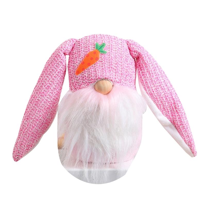 Easter Gnome Rabbit Doll Reusable Spring Ornaments for Festive Decor Faceless Doll Kids Gift
