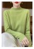 Women's Seamless Wool Sweater - Half-High Collar, Versatile Knit Base Layer, Fashionable and Warm for Autumn/Winter, New Arrival