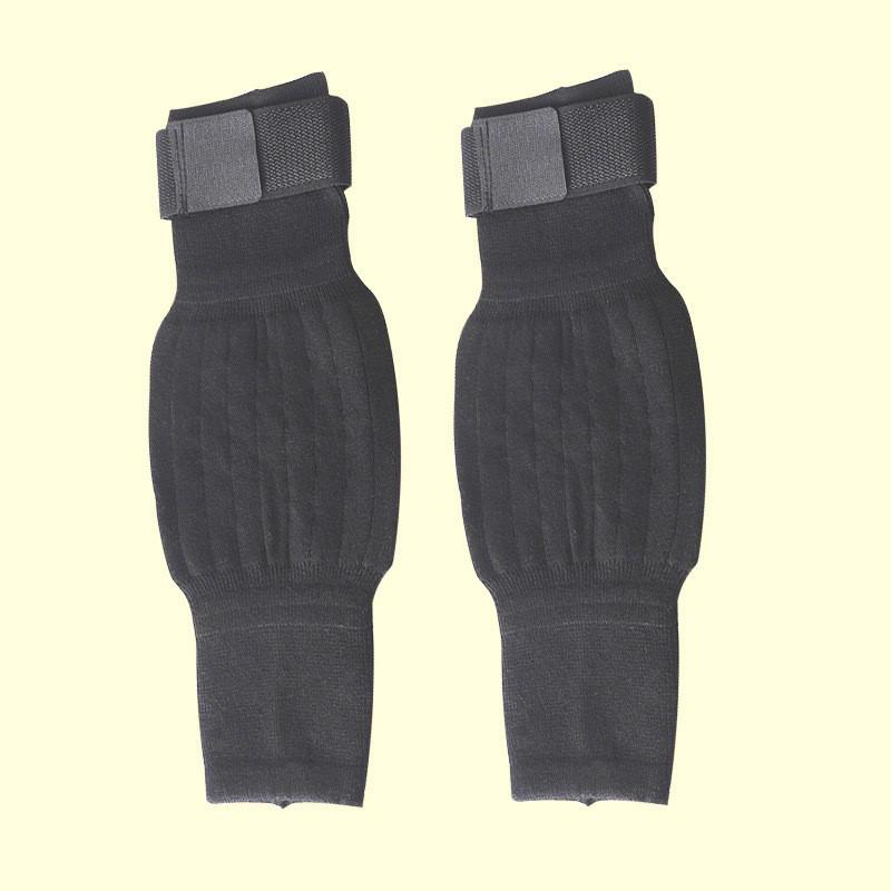 Elastic Knit Long Strapped Knee Pads for Cold Protection and Sports - Cashmere for Autumn/Winter
