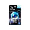ELPA LED Decorative Bulb, Mini Ball Shape, 26mm Base, G50, Clear Blue, LDG1CB-G-G273