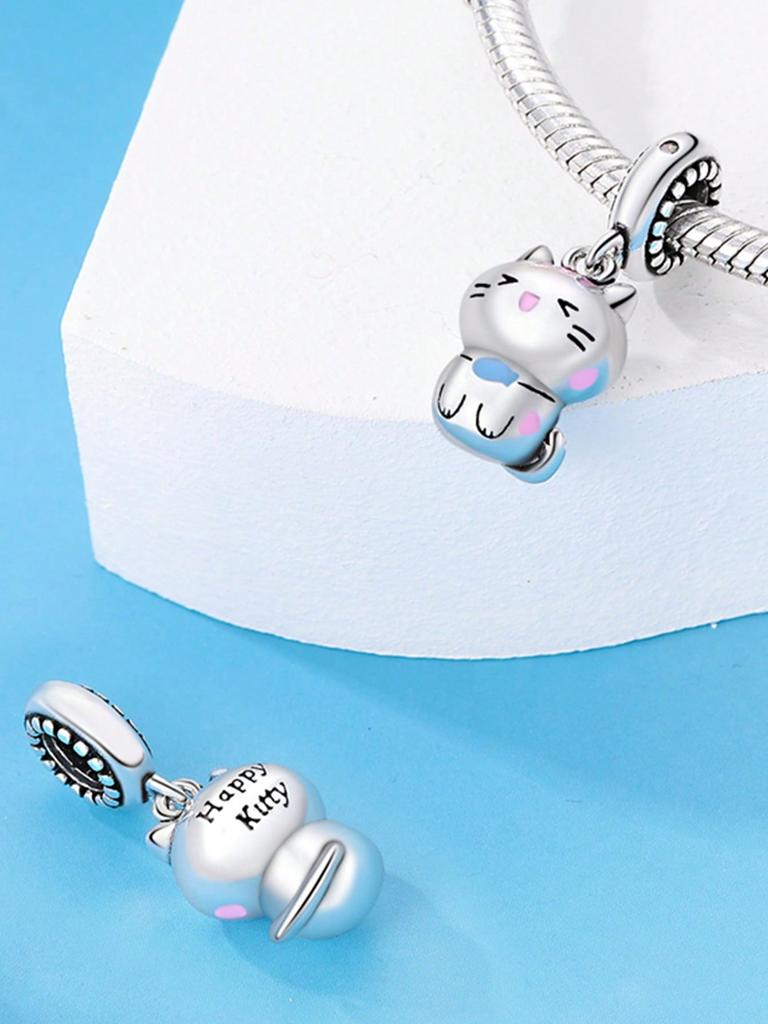 Charms Plata Cute Elephant Bear Beads Copper Plated Fit Copperoriginal Bracelet For Jewelry Making Diy Charm