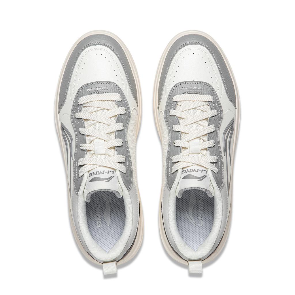 Li Ning Good Luck Slip Resistant Cushioning Abrasion Resistant Height Increasing Low Top Skateboard Shoes Men's AGCW077-3