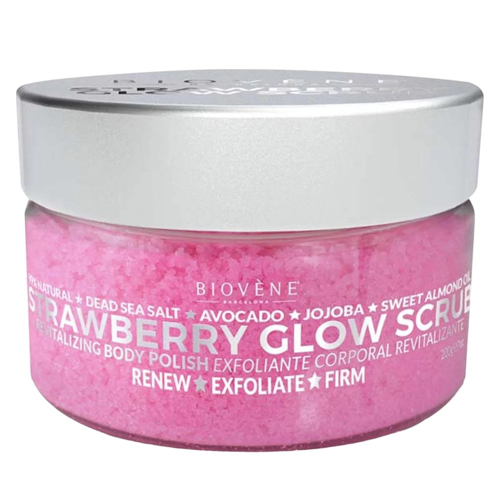 Vadan SRL Biovene, Glow, Aardbei, Peeling, Body Scrub, 200 g