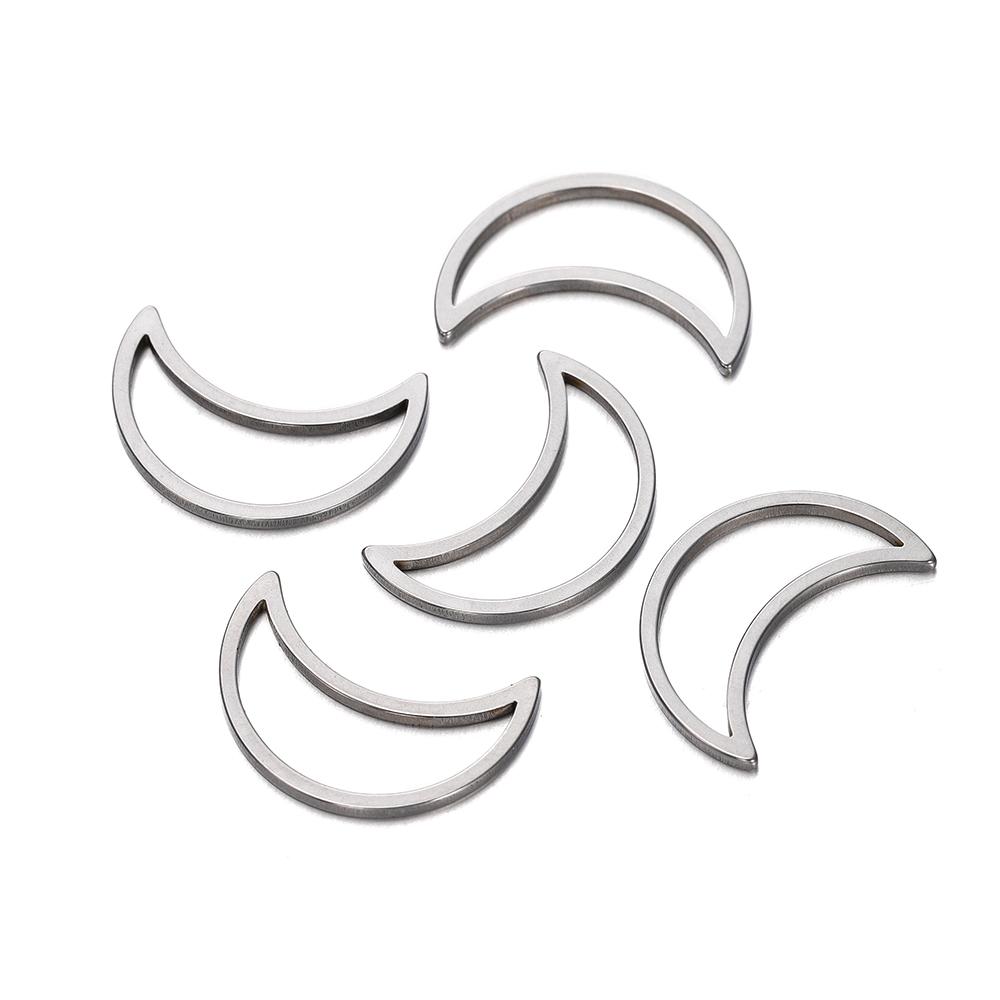 10pcs Stainless Steel Geometric Star Cross Round Frame Earrings Charms Connectors for Necklaces Earrings Jewelry Making Supplies